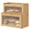 Natural, variant on Large 2-Layer Bamboo Bread Box for Kitchen Countertop, Space-Saving Bread Storage Container with Clear Acrylic Window, Premium Kitchen Bread Holder & Pantry Organizer
