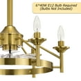 thumbnail image 5 of Maxax Candlestick Ceiling Fan with Light, 21" Gold Vintage Ceiling Fan with Remote Control, 6 Speeds Reversible Timing Ceiling Fan for Bedroom, Living Room, 5 of 5
