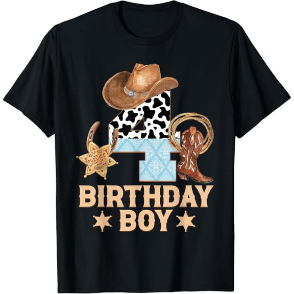 Western Family Birthday Shirt 4 Cow4Th Birthday Unisex Men Women T-Shirt S-5XL Best Birthday Gifts