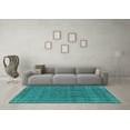 thumbnail image 3 of Ahgly Company Indoor Rectangle Oriental Turquoise Blue Industrial Area Rugs, 7' x 9', 3 of 4