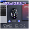 thumbnail image 3 of Mouse gamer inalámbrico recargable Ergonomico 2.4g Bt Dual Modos Raton Eo Safe Imports Rosa, 3 of 5