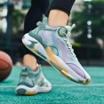 thumbnail image 7 of Men's High Top Graffiti Anti Slip Basketball Shoes, Arch Supported Casual Sports Shoes, Men's Breathable Running Shoes, Fitness Cushioning Training Shoes, 7 of 7