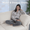 thumbnail image 4 of NYBOPAVIS Modular Sectional Sofa, 3 Seat Modular Sectional Couch with Storage, Oversized Deep Seat Chenille Sofa for Living Room, 4 of 10