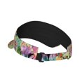thumbnail image 3 of Kll Sport Sun Visor Hats Ball Caps Empty Top Baseball Sun Cap For Men Women-Watercolor Blooming Cactus, 3 of 8