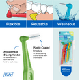 thumbnail image 3 of TEPE Interdental Brush Angle Cleaners Mixed Pack - Between Teeth 6 Pack, 0.4MM to .8MM, 3 of 13