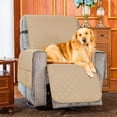 thumbnail image 3 of Subrtex Reversible 1-Piece Quilted Recliner Chair Cover, Large, Sand, 3 of 8