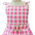 thumbnail image 6 of Utlike Halloween Girls Dresses Strap Plaid Waist Cinching Dress With Headband 2 Pcs Girl Comfort Fit Sundress For Everyday Wear Size 2 Years-3 Years, 6 of 8