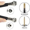 thumbnail image 2 of Portable Mini Bike Pump, Presta and Schrader Valve Compatible, High Pressure up to 100Psi, Lightweight T-shaped Design for Comfortable Inflation, for Cyclists and Sports, 2 of 5