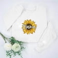 thumbnail image 2 of Penkiiy Mama Sweatshirts for Women Oversized Crewneck Sweatshirt Loose Fit Long Sleeve Pullover for Mother's Day M White, 2 of 7