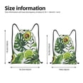 thumbnail image 2 of Fotbe Watercolor Green Tropical Bolsa Mochila con Cordón Estampada, Bolsa de Gimnasio Deportiva, Bolsa Cinch, Bolsa con Cordón para Hombres y Mujeres-Small, 2 of 6