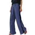 thumbnail image 5 of Aofany Womens Slacks Elastic Waist Straight Leg Pants Plus Size Casual Loose Commuting Trousers with Pockets, 5 of 8