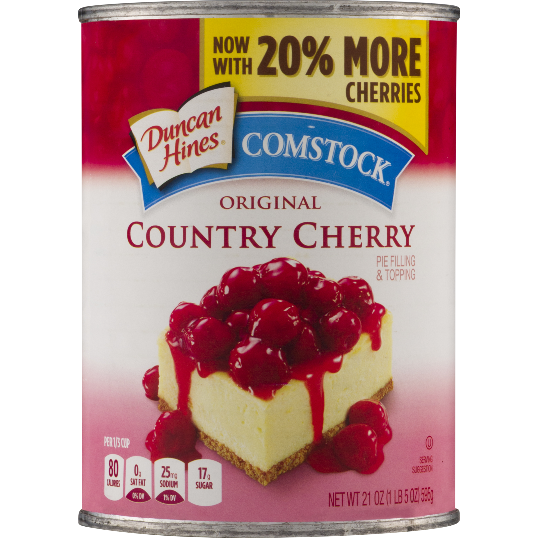 3 Pack Comstock Original Country Cherry Pie Filling Or Topping 21 Oz Walmart Com Walmart Com