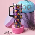thumbnail image 4 of 40 oz Halloween Tumbler with Lid and Straw, Stainless Steel Insulated Flower and Pumpkin Tumbler 40 oz, Reusable Spooky Pumpkin Cup with Leak Proof Lid, Halloween Gifts for Women, 4 of 6