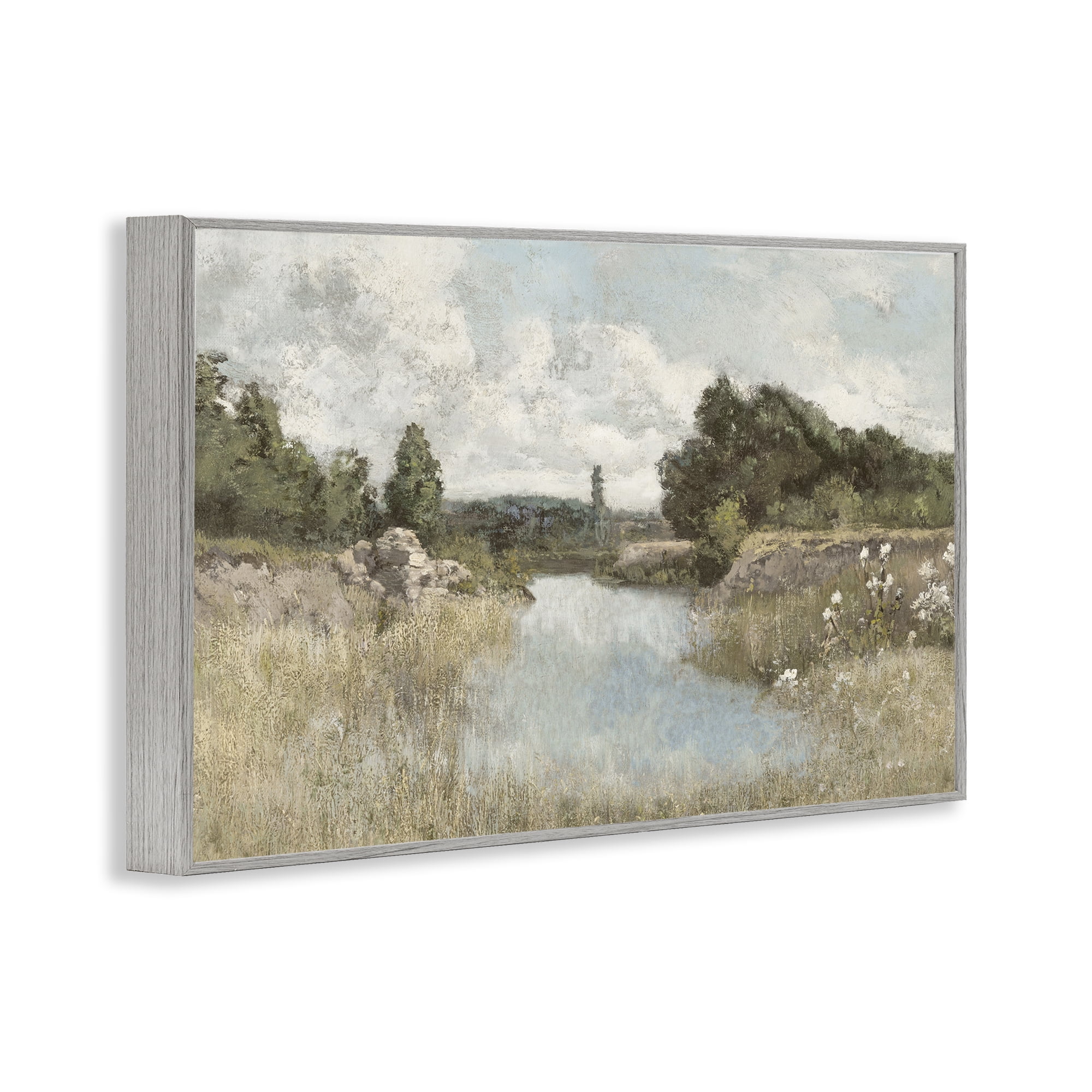 Stupell Industries Dawn At The Shore Gray Framed Giclee Art, design by Christy McKee