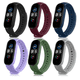 thumbnail image 1 of 6pz Correa Sport Silicon Para Xiaomi Mi Band 7 6 5 Premium Xtellar multicolor, 1 of 3