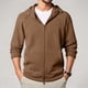 thumbnail image 1 of MHFRRA Chaqueta con Capucha de Peso Pesado, Cremallera Completa, Sudadera de Invierno Cálida para Exteriores, Ropa Informal, Suéter Suave y Cómodo Marrón, 1 of 5