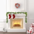 thumbnail image 5 of 4 Pcs Christmas Mistletoe Short Strips Christmas Extendable Mistletoe Wall Hanging Fireplace Stair Handrail Table Decoration, 5 of 6