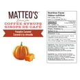 thumbnail image 5 of Matteo's Sugar Free Coffee Flavoring Syrup, Pumpkin Caramel, 5 of 5