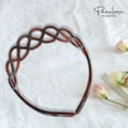 thumbnail image 6 of Parcelona French Twisted Loops Shell1 1/2&rdquo; Wide Flexible Hair Headband, 6 of 7
