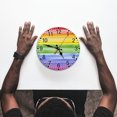 thumbnail image 5 of Style Wall Clock For Living Room Bedroom 24 Hour Display Modern Density Board Hanging Clock With Design, 5 of 5