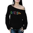 thumbnail image 1 of Awkward Styles Women's Autism Autistic Support Graphic Off Shoulder Tops Oversized Sweatshirt for Autism Awareness, 1 of 4