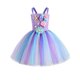 thumbnail image 1 of Girls Little Mermaid Ariel Princess Dress Cosplay Costume Children's Party Performance Clothes, 1 of 1