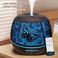 thumbnail image 5 of 400ml essential oil diffuser, large capacity metal diffuser for home, aromatherapy diffusers with remote control, 7-color LED light humidifiers for bedroom, Halloween, Christmas holiday gifts, 5 of 9