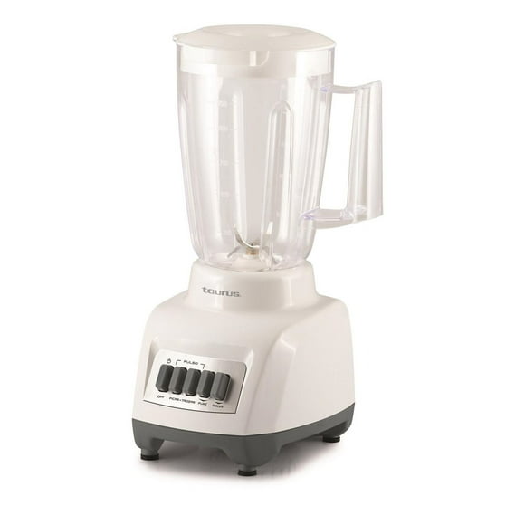 Licuadora Taurus Evan 4 Vel Vaso Plástico Blanco 1