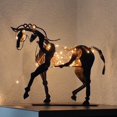 thumbnail image 2 of Rustic Metal Horse Sculpture Adonis Horse Statue Decor Ornament, 2 of 5