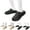 BK1, variant on Womens House Slippers Fleece Lined Fuzzy Plush Slip on Shoes Waterproof Arch Support Winter Snow Booties Slipper Black 5.5