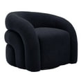 thumbnail image 2 of Swivel Accent Chair, 360-Degree Swivel Barrel Chair,Comfy Boucle Fabric Sofa Chair Reading Chair for Living Room,Navy Blue, 2 of 6