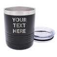 thumbnail image 1 of My Personal Memories Custom Personalized 10 oz Low Ball Insulated Tumbler Cup - Engraved with Your Customized Text (Black), 1 of 4