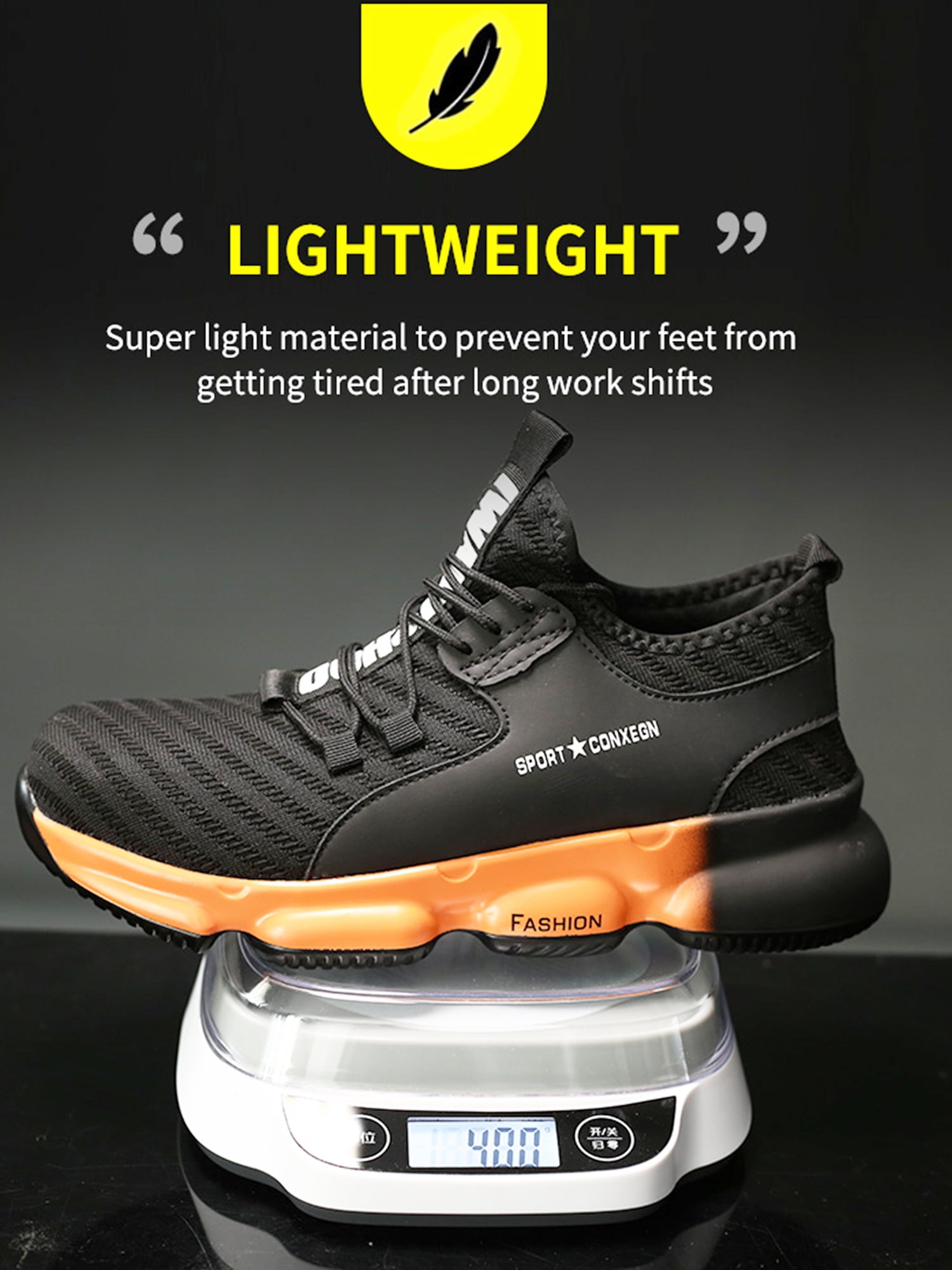 Super light cheap steel toe shoes