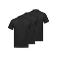 thumbnail image 2 of Mufeng Mens Basic Short Sleeve Shirts Slim Fit Casual Tee Tops Multi-Packs Undershirt Workout Crew Tee Black L, 2 of 7