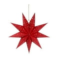 thumbnail image 5 of 9-Point Star Hanging Christmas Lights - Battery-Operated Star Shade String Lights, Festive Hanging Lights for Christmas Tree, Window, Mantel & Holiday Decorations, Warm Glow for Home, 13.78in, Red, 5 of 5