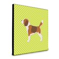 thumbnail image 1 of Panel de decoración de Pared Caroline's Treasures Treasures Beagle Checkerboard Green multicolor, 1 of 1