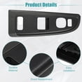 thumbnail image 4 of Unique Bargains Reemplazo del bisel del interruptor de la ventana del automóvil apto para GMC Sierra 3500 2004-2006 Negro, 4 of 8