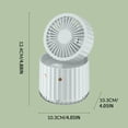 thumbnail image 2 of Price cut Humidification Spray Fan USB Desktop Charging Small Fan Folding Portable Water Cooler, 2 of 4