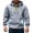 Gray, variant on Pullover Herren Kapuzenpullover Warm Hoodie mit Sweatshirt Winter Langarmshirt mit Knopf Tasche Streetwear Freizeit Hoody Herrenpullover Hoodies