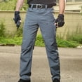thumbnail image 3 of Dxzfnsa Mens Tactical Pants Ripstop Cargo Work Pants with Pockets Water Resistant Breathable Hiking Construction Pants Mens Cargo Pants(Gray-XL), 3 of 5