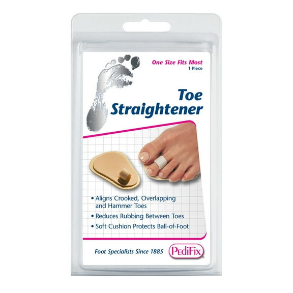 Podiatrists' Choice Toe Straightener - Individual Toe Recovery Splint Foot Brace, One Size Fits Most, 1 Ct