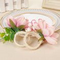thumbnail image 3 of Napkin Ring Artificial Flower Buckle Silk Cloth Handicraft For Birthday Party Table Decor Western Green Leaf Wreath, 3 of 12