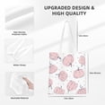 thumbnail image 4 of DouZhe Reusable Grocery Bags, Thanksgiving Pink pumpkins Lightweight Polyester Canvas Cloth Tote Bag for Travle Gym Shopping School, 15" x 16", 4 of 7
