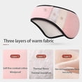 thumbnail image 2 of Orejeras ajustables para invierno, orejeras cálidas y de felpa para exteriores para mujer, calentadores de oídos con cancelación de ruido y antifaz para dormir, 2 of 5