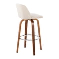 thumbnail image 6 of LumiSource Brown Toriano 30" Fixed-Height Barstool - Set of 2, 6 of 6