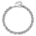 thumbnail image 4 of Auriga Fine Jewelry 925 Sterling Silver Rhodium-plated 7inch w/1inch Ext Bracelet for Women, 4 of 7