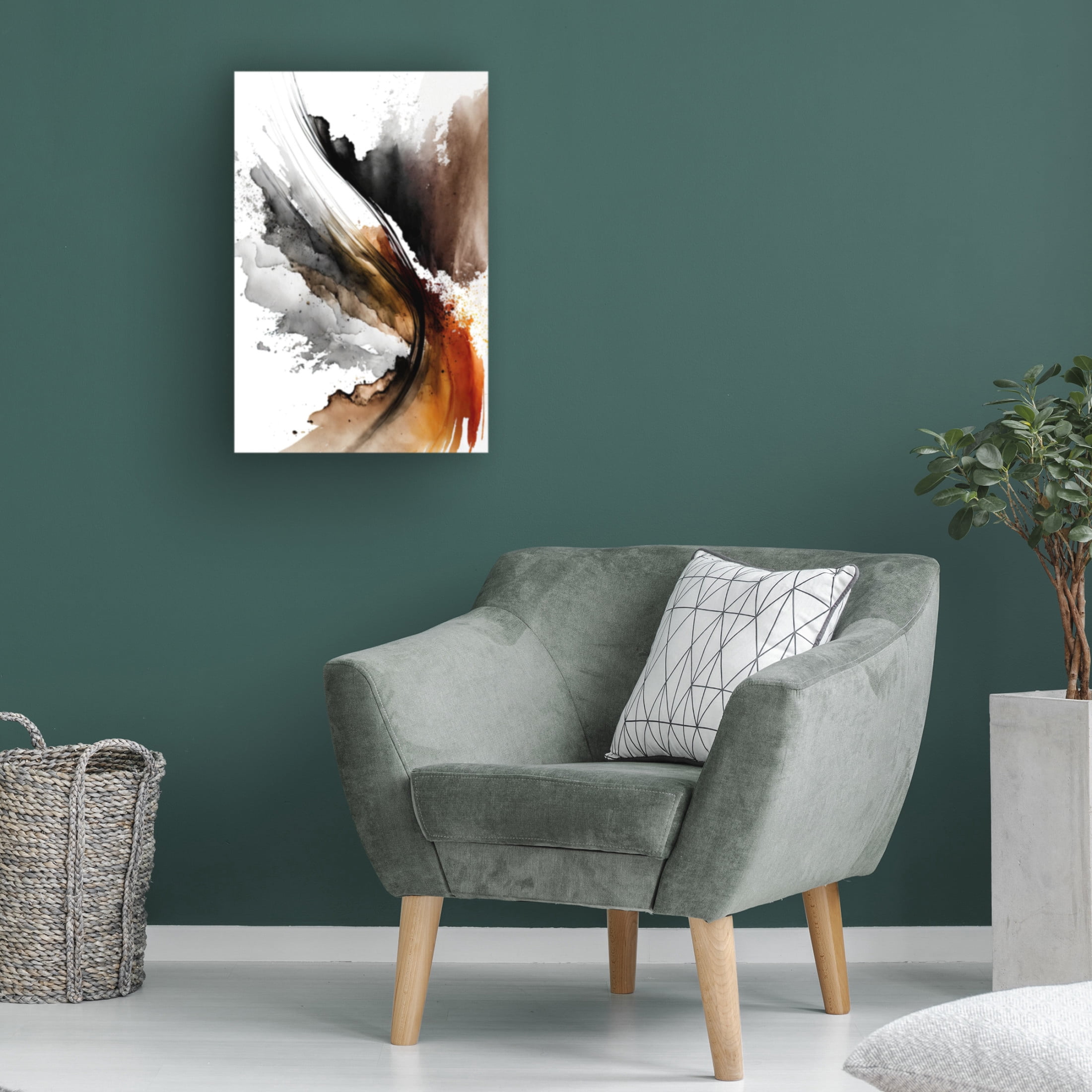 Trademark Fine Art Mauro Earthy Abstraction Canvas Wall Art