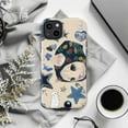 thumbnail image 6 of Vintage Cottagecore Cat Phone Case, Cream Collage Floral Bonnet & Stars Phone Cover for iPhone 17 16 15 14 13 12 11 Pro Plus Mini, 6 of 6