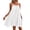 White, variant on longantii Sundress for Women Fashion Spaghetti Strap Mini Dress Relaxed Fit a Line Backless Cami Dress Pleated Nightgowns with Pockets Green 2XL