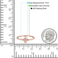thumbnail image 4 of Rose Tone, Simulated Cubic Zirconia Size-5 Bumble Bee Wedding Band Ring 925 Sterling Silver, 4 of 7